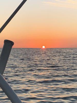 Sunset on the Keys aboard Captain Anthony's boat