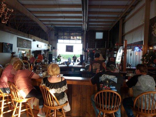 Inside early Saturday night