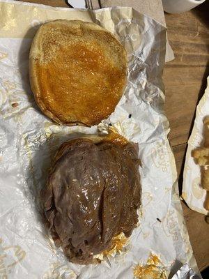 Double Beef 'n Cheddar. No cheddar.