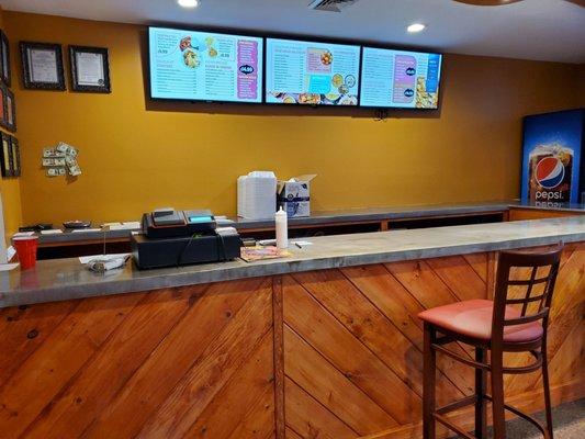 Order at the counter.