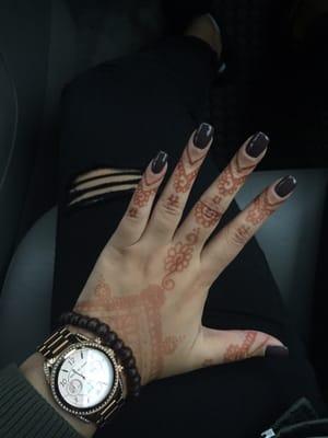 Nails done by Sharon. My first time with a long length. Must say I'm happy.