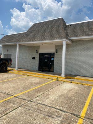 Front of the building