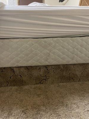 Ugh, the smell is as bad as it looks! It is from the 70's and toxic!!!! Walls are paper thin too.