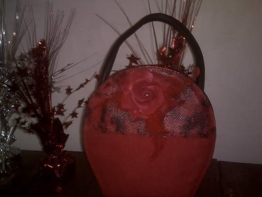 Fabulous Red Suede Handbag
