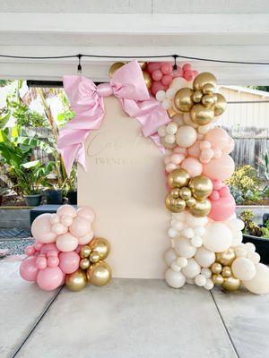 Coquette theme backdrop