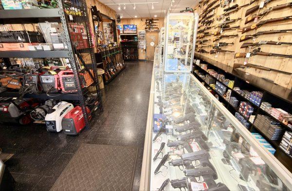 we have a large selection of firearms. Many used firearms as well as military surplus firearms are available.