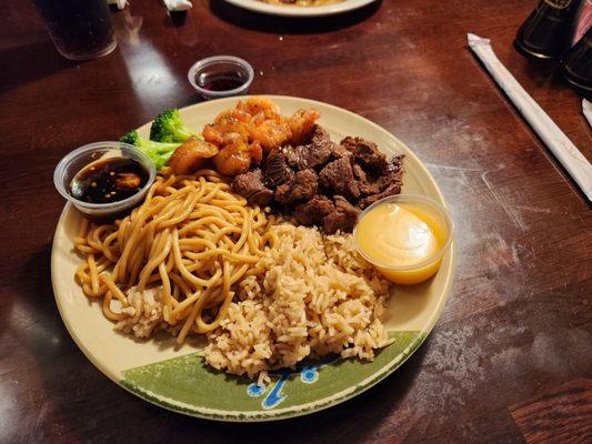 Delicious food and great portions