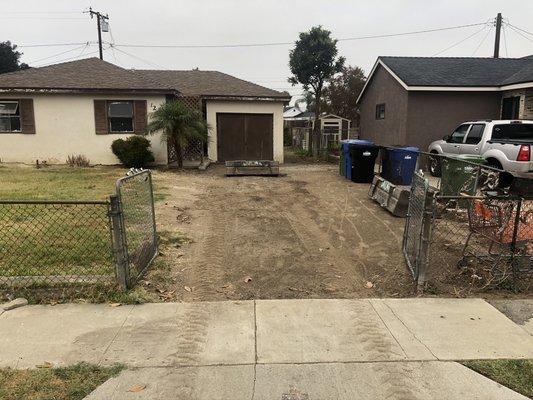 Whittier driveway demolition