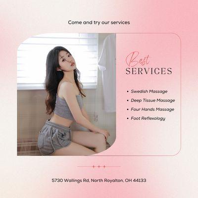 Come and try our services