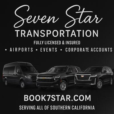 Fully licensed and insured premium transportation serving airports, events, and corporate clients throughout Southern California.