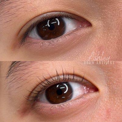 Lash lift using only the best products for our clients!