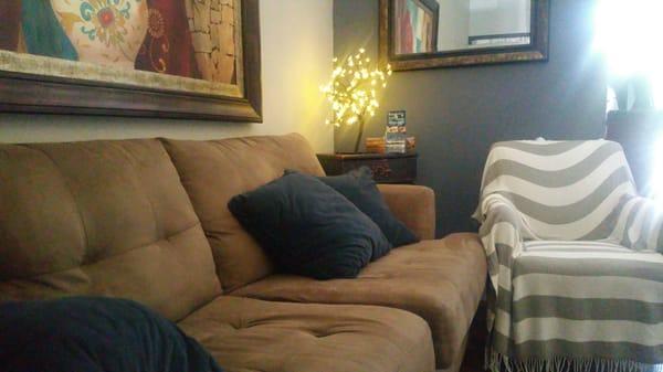 The waiting area