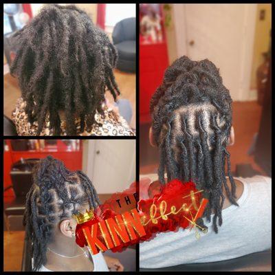 Loc retwist and style