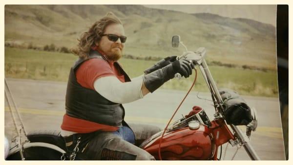 Yeah, that's me in my wilder day! 20 years on a hard tail, hand jammer, booze and lots of women!!