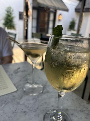 Cocktails on the patio