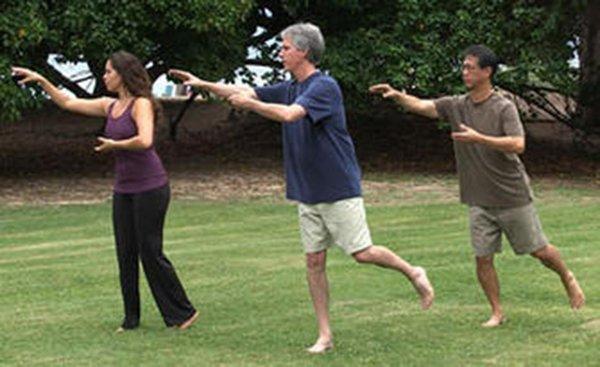 Bill Ryan leading Dragon & Tiger Qigong practice.