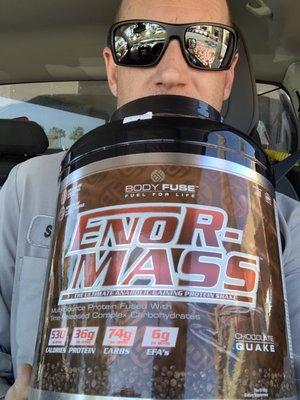 Enormous is an understatement... 7 lbs for $50 bucks at Nutrition Zone!