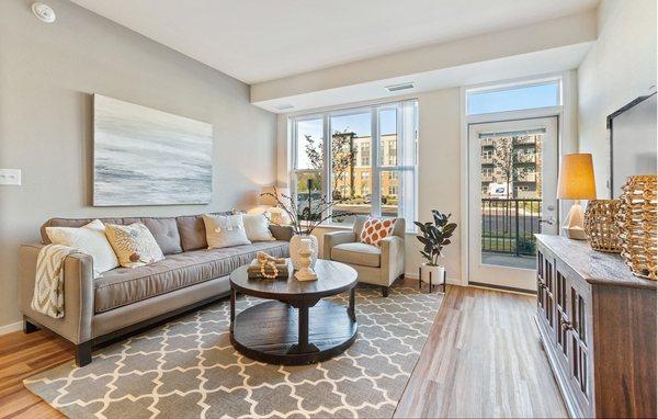 Living Room at Legacy Commons at Signal Hills 55+ Apartments