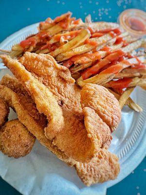 Catfish Dinner!!! Delicious!!!