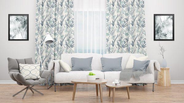 Large patterns are a popular hit this year! Comfortex Drapery