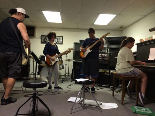 Lesson with Evans in former La Mesa studio