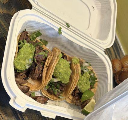 Street tacos carne asada
