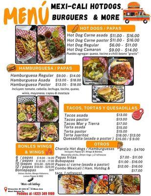Mexi-Cali Hotdogs Burgers & More