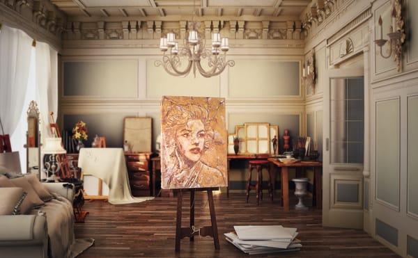 Masterpiece of Marilyn Monroe by: ARTist Robert S Lindsey of BETTER murals.