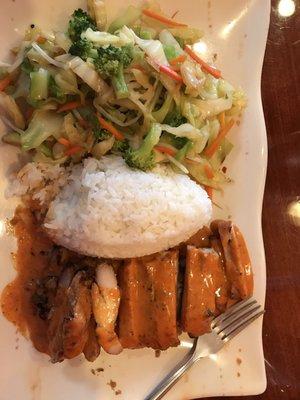 Spicy chicken with vegetables
