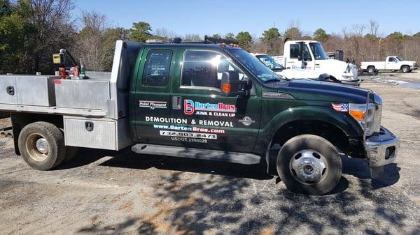 Our custom built demolition truck allows us to carry all the supplies and specialized equipment a first class demolition service requires.