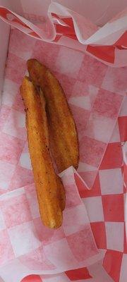 What was left of our wedges. Very fresh and crispy.