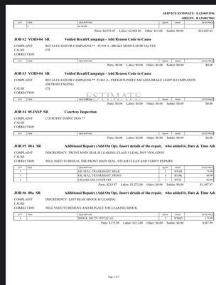 This is what they were going to charge me