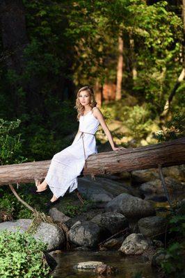 Graduation picture taken at Idyllwild Forest.