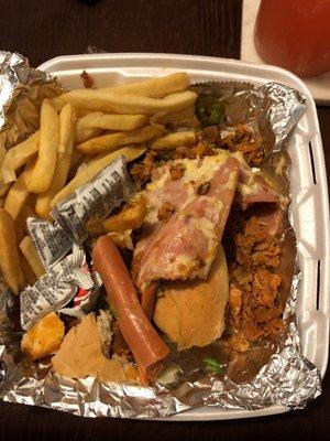 This is their torta "perona" .sorry messy pic.