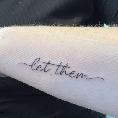 Outer lower forearm, fineline tattoo, minimalist