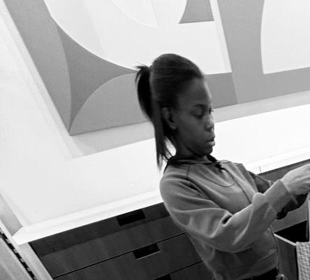 this lady right here can't be work at any store due to her attitude. i loooove lululemon but her attitude? TRASH