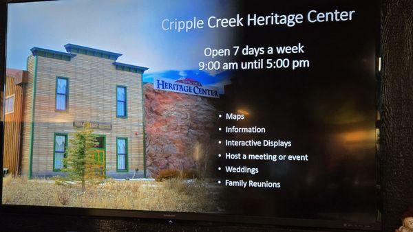 Pikes Peak Heritage Center at Cripple Creek