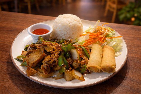 Basil stirfry lunch special