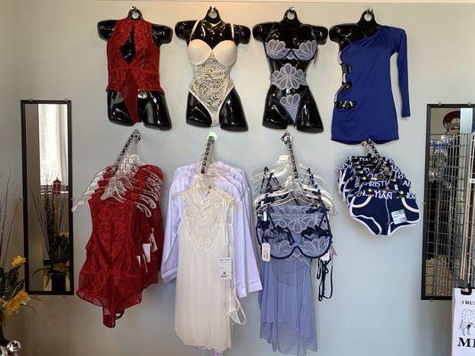 The wall of lingerie