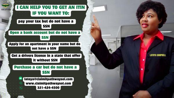 Individual Tax Identification Number (ITIN)