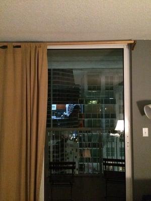 Sad curtain situation. (My curtains BEFORE idesign solar shade installation)