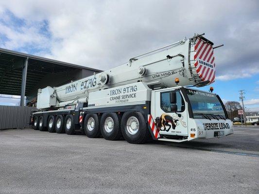 Introducing our largest crane! Iron Stag has added a 550 Ton Liehberr LTM 1450 to our fleet!