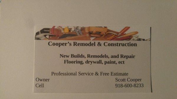 Cooper's Remodeling & Construction