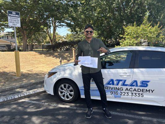 Another proud graduate of Atlas Driving Academy.