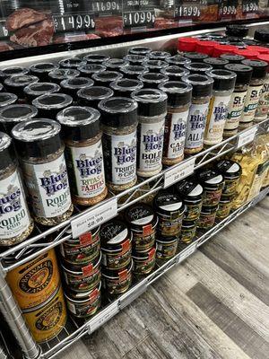 Variety of meat rubs