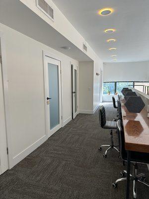 Private work study rooms