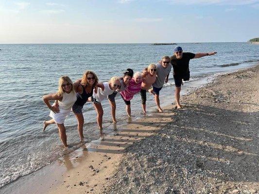 Barefoot Buddha yoga at the beach!