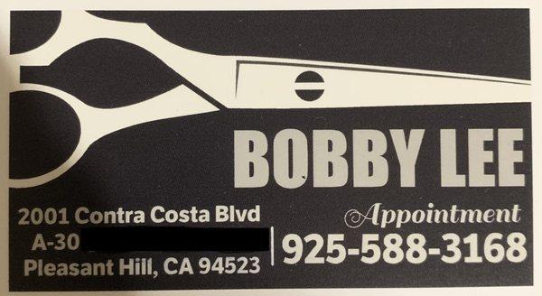 Location address and appointment phone number