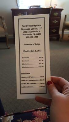 Price list