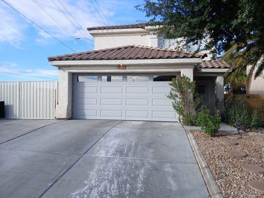 Brand new steel backed insulated garage door.